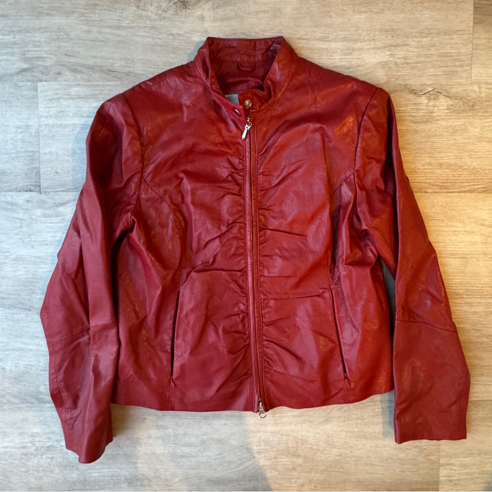 Wilson’s Leather Maxima Red Leather Jacket sz L